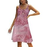 Damen-Sommer-Rundhalsausschnitt, äRmellos, 3D-Digitaldruck, Sling-Rock, Strandkleid Kleid Kurzarm Damen