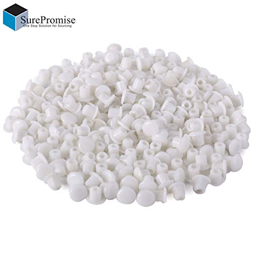 SurePromise M5 (5 mm) Blanc cassé perçage de caches pour Remplissage Holefix Meubles de Cuisine