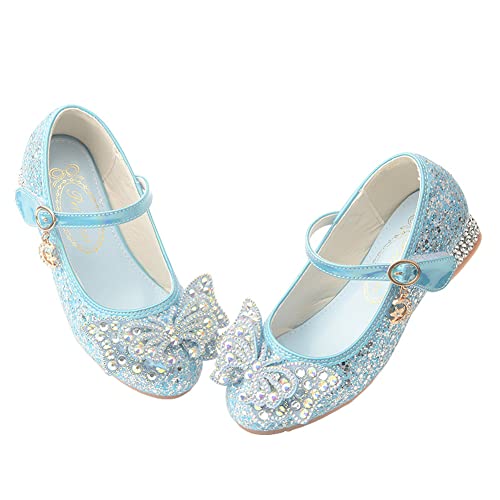 Girls Dress Shoes Low Heels School Uniform Mary Jane Flower Wedding Party Bridesmaids Princess Dance Shoe for Kid Toddler