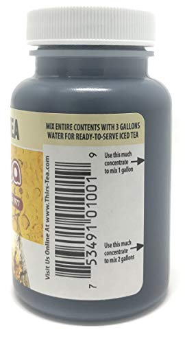 Thirs-Tea Brewed Tea | 4Oz Bottle | Unsweetened | 3Gal Yield | Caffeine Free #TOP3