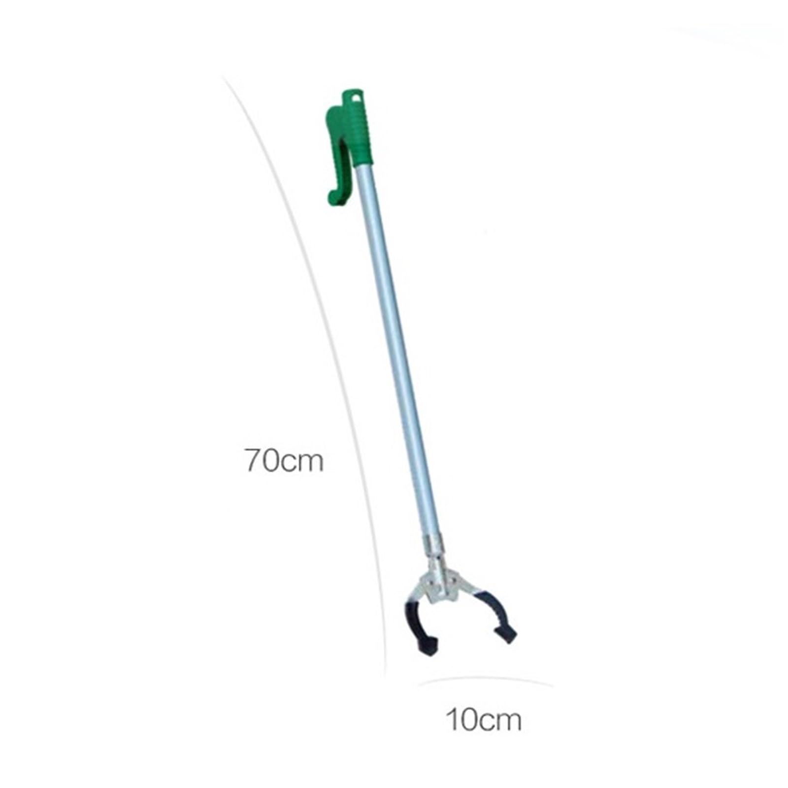 Recogedores de basura de largo alcance, Pinza larga multifuncional y herramienta de alcance Herramienta de recogida de aleación de aluminio(70x10cm)