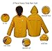 RainRider Rain Suit for Men Women Leathercraft Rain Gear Heavy Duty 3-Piece Commercial Rain Jacket with Bib Pants Overall（Yellow,X-Large）