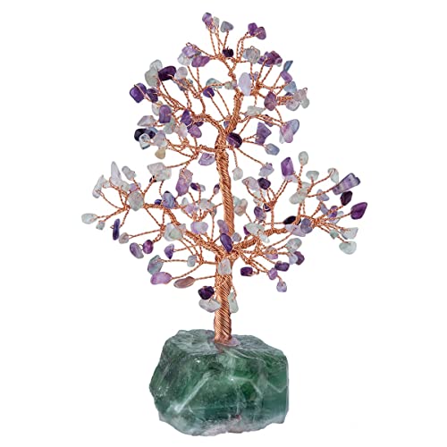 KYEYGWO Healing Crystal Tree on Amethyst Base