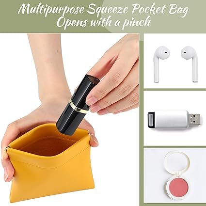 Cannagenix Pocket Make up Bag, Cosmetic Bag Women Travel Bags Small Makeup Bag Portable Leather Mini Makeup Organizers Storage for Cosmetics Headphones Jewellery Coin Purse (Multi Color) (1) 3
