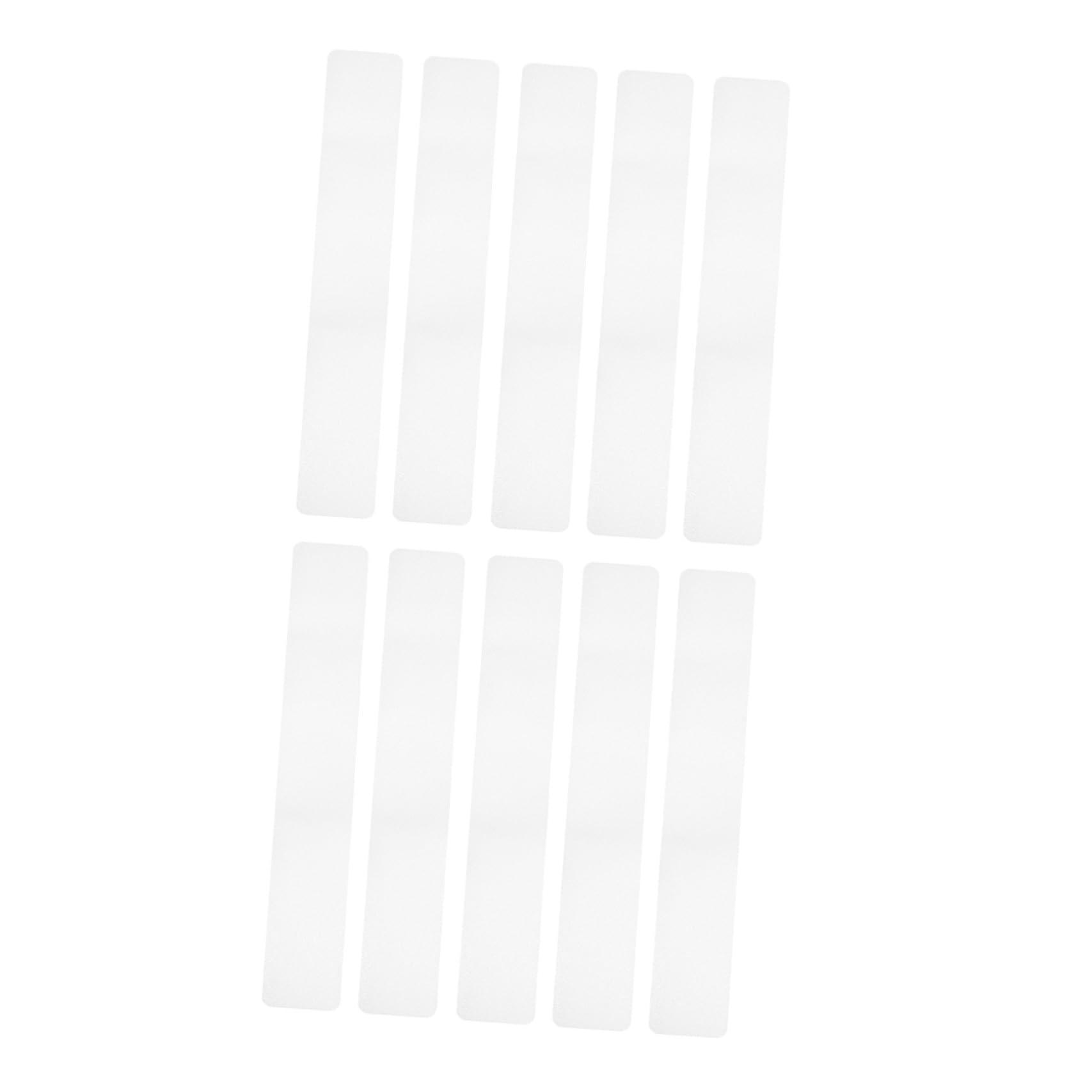 WOONEKY Tiras Antideslizantes para Escalera y Ducha Transparentes, Adhesivas de Peva, Antideslizantes y Seguras, para Superficies Lisas, Paquete de 10 Unidades, Protección Prolongada