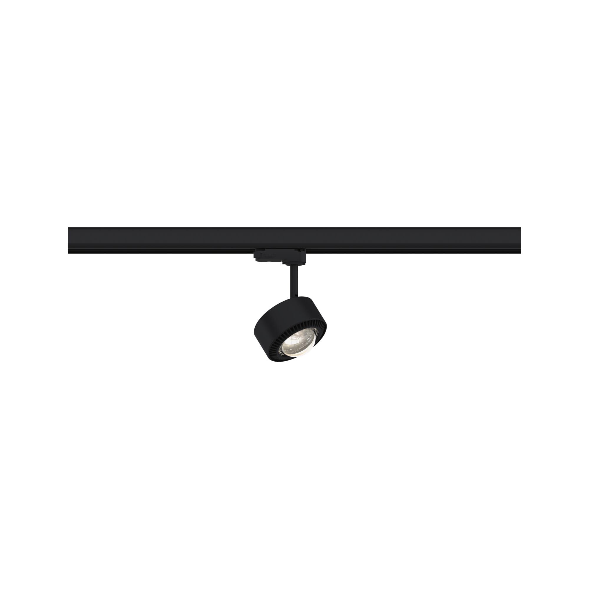 Paulmann 91390 system szynowy LED ProRail3 spot szynowy Aldan 8,5 W, 3000 K, 230 V, czarny, chromowany, możliwość ściemniania, szyna sufitowa, metalowa