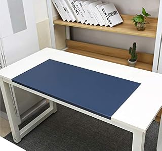 Office Premium PU Leather Desk Pad with Edge Protector,Waterproof Desktops Mate with Lip,Non-Slip Desk Pad Mouse Pad Table Mat-black-60 * 30cm