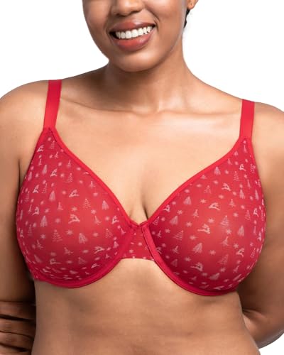 Image of HSIA Minimizer Bras for Women Enchante Full Coverage Underwire Bras Plus Size Lifting Floral Lace Bra for Heavy Breast