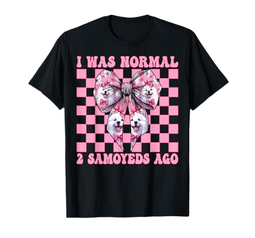 I was Normal 2 Samoyeds Ago Samoyed Dog Girl Kokette Schleife T-Shirt für 17,99 EUR bei amazon.de Bild: I was Normal 2 Samoyeds Ago Samoyed Dog Girl Kokette Schleife T-Shirt für 17,99 EUR bei amazon.de