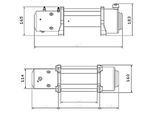 Seilwinde Prime Tech Elektrische 12 Volt 12000 lb für vielseitige Anwendungen