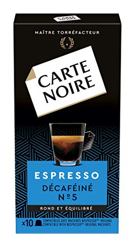 Carte Noire Café Espresso Décaféiné Capsules Compatibles Nespresso, 10 Paquets de 10...