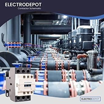 Electrodepot LC1D32F7 30A Electrodepot Contactor 3 Pole, 110/120V Coil, Motor Load 32A thumb #4