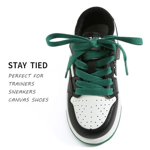 Image of VSUDO Shoe Laces for Sneakers, Shoelaces for Sneakers, Athletic Shoelaces | 8mm Flat Men Women Replacement Shoe Strings, Durable Polyester, Stay Tied, Running Walking Gym Sports Shoestrings