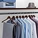 ZOBER Wooden Hangers - 20 Pack, Heavy Duty, Non Slip Wood Hangers for Coats,Suits, Jackets, & Pants - Clothes Hangers for Closet W/Bar and Notches