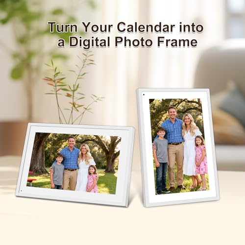 10.1 Inch Smart Digital Calendar Planner & Chore Chart, IPS HD Touchscreen Interactive Display, Smart Family Planner, Digital Picture Frame for Seamless Scheduling - Share Photos/Videos via App - Image 6