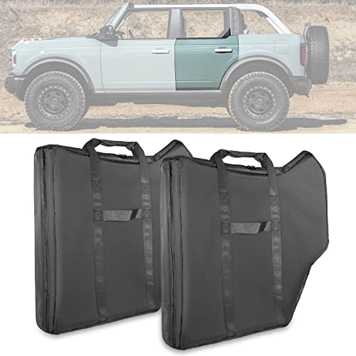USSKYBOY REAR Door Storage Bags for Ford Bronco 4-Door Model 2021-2024 (1 Pair black)