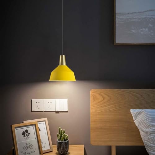 Lampe en fer E27 design ouvert suspension multicolore moderne - 6