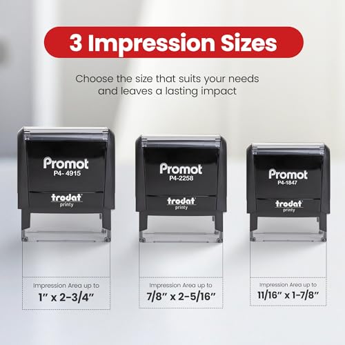 Promot Self Inking Custom Stamp - Up to 4 Lines of Personalized Text, Customized Address Stamp with Easy to Change Ink Cartridge (Medium) - Image 6