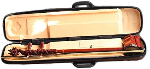 Miniatura 4 de OrientalMusicSanctuary Erhu africano de sándalo de grado concierto con cabeza de dragón grabada - con garantía de Estados Unidos - Instrumento de