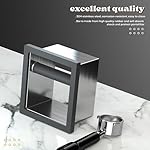 Bottomless Coffee Knock Box, Stainless Steel Espresso Knock Box Chute for Coffee Grounds, Counter Mounted Knock Box, Open Bottom Countertop Knock Box for Commercial Coffee Shop Office Home - Image 4