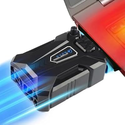 Laptop Cooler - with Vacuum Fan,Gaming Laptop Fan with Display ,4000 RPM - Portable - Compatible with Laptop Cooling Pads