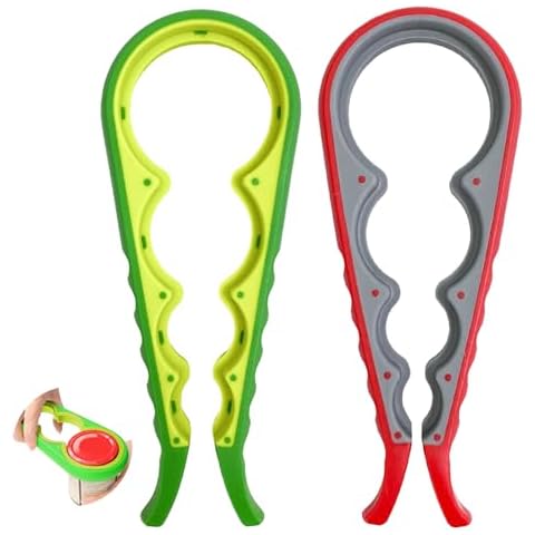 Luckyiren Jar Opener, Silicone Handle Can Opener for Bottle Beer Cap Lid Cover, Easy Twist Tool for Children, Elderly and Arthritis Sufferers Cover