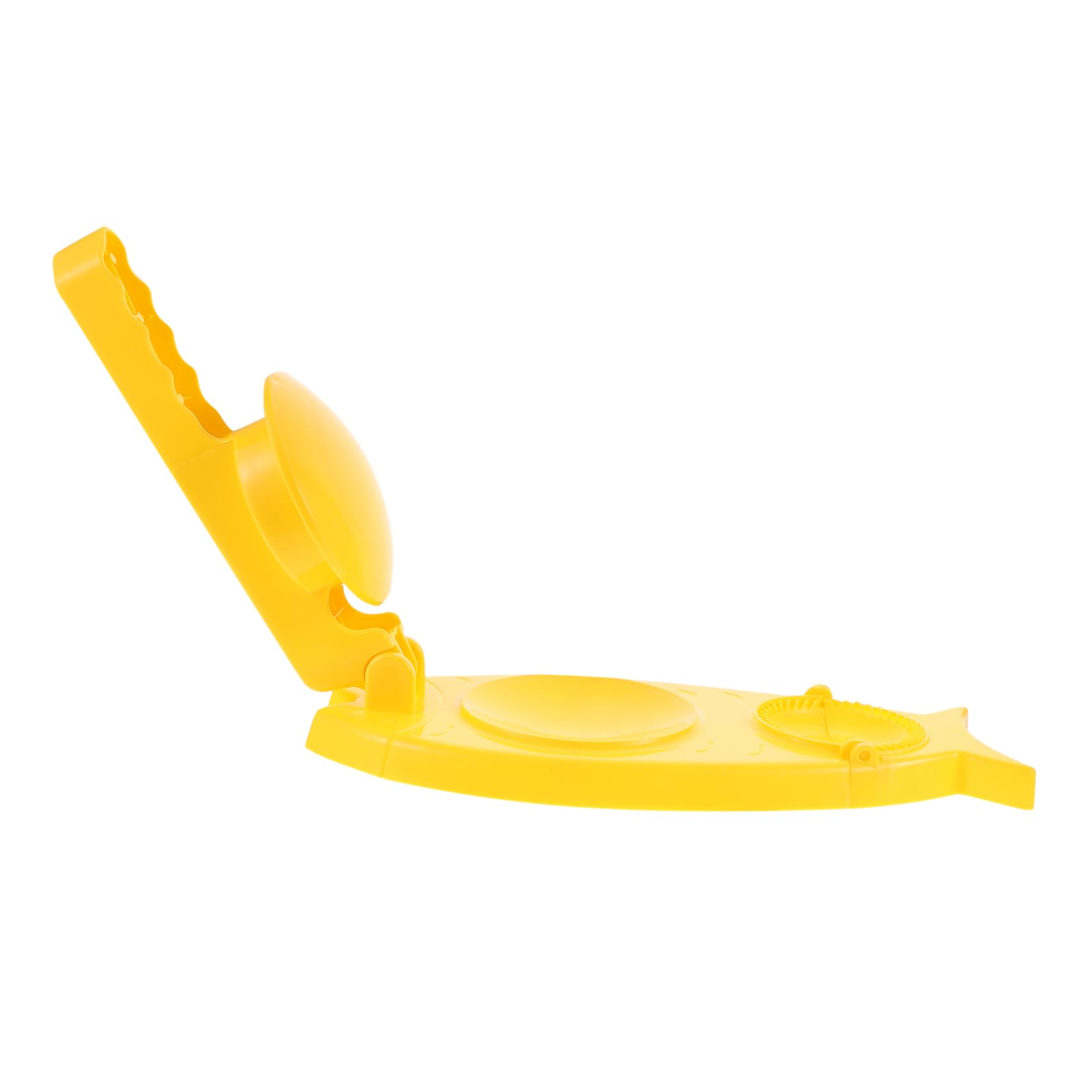 Cabilock Ergonomic Handle Dumpling Maker 2-in-1 Dumpling Mold Manual Dough Presser Ideal Present for Chefs