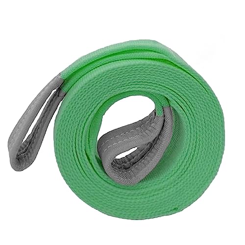 Badem10 Sapan Polyester Spanzet, Yeşil Sağlam Yük Kaldırma Taşıma İndirme Halat, 1 Metre, 2 Ton