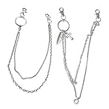 ❤ Langlebiges Material: Die Taschenkette besteht aus starkem, haltbarem und nicht leicht zu rostendem Metall. Sie können sie für eine lange Zeit verwenden.