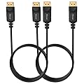 Moread 4K DisplayPort to DisplayPort Cable, 6 Feet, 2 Pack, Gold-Plated High Speed Display Port DP Cable 1.2 (4K@60Hz, 2K@144Hz) for Computer, Desktop, Laptop, PC, Monitor, Projector & More