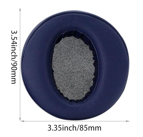 Repuestos de almohadillas para audífonos Sony MDR-XB950BT compatibles | [Azul] Almohadillas suaves aislantes de sonido de alta densidad, material cuero proteico miniatura 2
