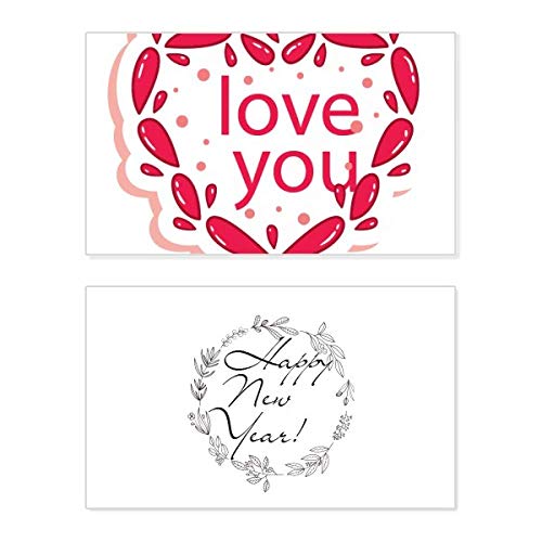 Tarjeta de San Valentín con relieve de corazón rosa y dedicatoria romántica en inglés