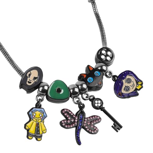 Coraline Bracelet Coraline Charm Accessories for Women Men, Coraline Jewelry for Halloween Costume Cosplay Movie Props Dress Up3