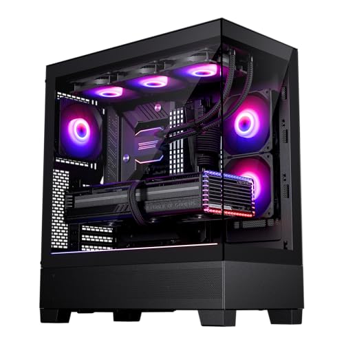 Phanteks XT View, chassis gaming mid-tower, finestrino anteriore e laterale in vetro temperato,...