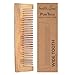 HealthAndYoga(TM) Handcrafted Neem Wood Comb - Anti Dandruff, Non-Static and Eco-friendly- Great for Scalp and Hair health -7" Wide toothed
