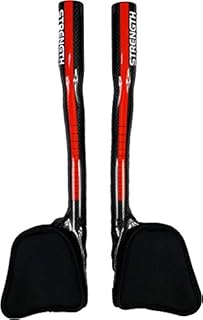 Strength Aero Bars TT Bike Armrest Handlebars Carbon Fiber Aerobar Triathlon 340mm Red 3K Gloss for Mountain Bike and Road Bike 31.8mm