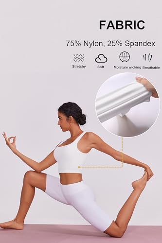 PINSPARK Sports Bra for Women Square Neck Longline Tank Top with Built in Bra3