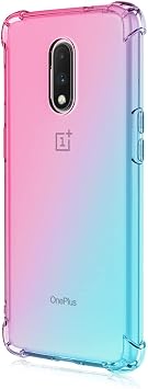 Case Compatible with OnePlus 6T, Slim Soft TPU Shockproof Anti-Scratch Phone Case Cover with Reinforced Corner Bumper