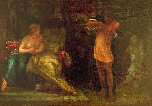Cuadro sobre lienzo Music Orpheus Frederic Leighton pintura decoraciones del hogar 60x90