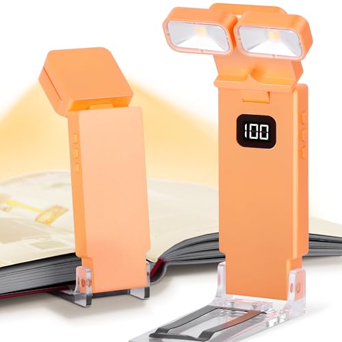 Dott Arts Book Light,Dual-Heads Reading Light for Bedtime with Screen