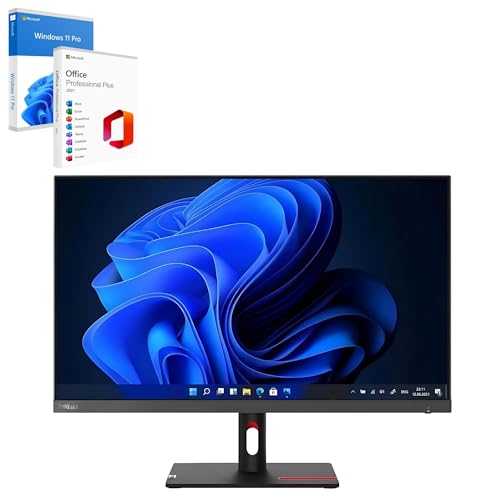 Lenovo Computer completo di monitor 27 Pollici Ultra Slim IPS i5 10500 fino a 3.80 GHz 16GB Ram 512 GB SSD DVD-RW Win 11 Pro Office 2021 Pro Garanzia 36 mesi