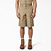 Dickies Men's 13 Inch Loose Fit Multi-Pocket Work Short, Khaki, 38
