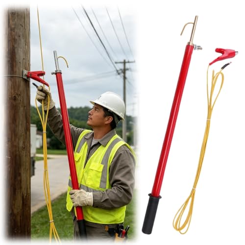 High Voltage Telescoping Hot Stick Working Pole Tool for Electrical Safety