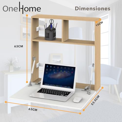 La Mejor Lista de Escritorio de Pared comprados en linea. 12 Escritorio de Pared marca ONEHOME (3)