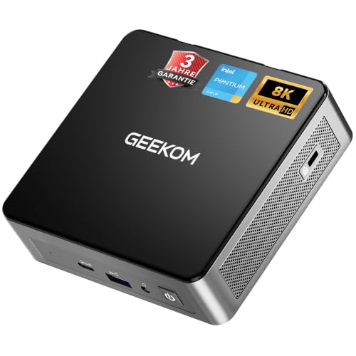 GEEKOM Air12 Mini PC mit G7505 Prozessor 8GB DDR4, 256GB SSD (bis 4TB)