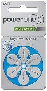 120 x Size p675 PowerOne Hearing Aid Batteries
