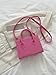 GORGLITTER Women's Small Crossbody Purse Double Handle Satchel Shoulder Bag Crossbody Square Bag Purse Handbag Hot Pink One Size