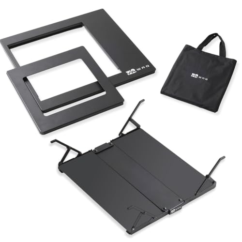 WAQ MULTI BURNER BASE カセットコンロ用バーナーベース テーブル組み込み式 1.5ユニット 大小2枚天板付き