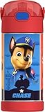 THERMOS FUNTAINER Water Bottle with Straw - 12 Ounce - Kids Stainless Steel Vacuum Insulated Water Bottle with Lid, Paw Patrol