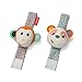 Infantino Wrist Rattles, Monkey and Panda